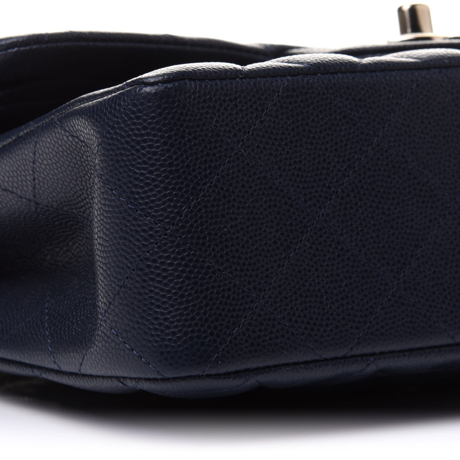 Chanel Caviar Quilted Small Double Flap Navy 9 of 11