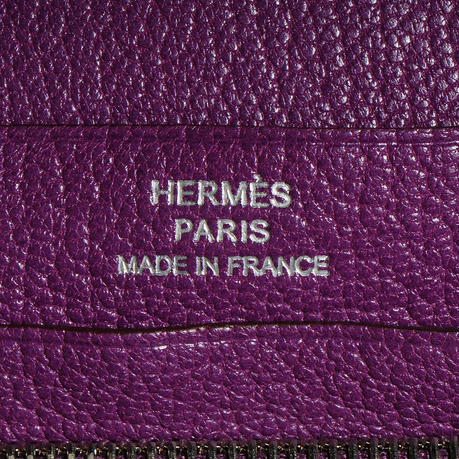 Hermes Chevre Mysore Azap GM Combined Wallet Violet 12 of 12