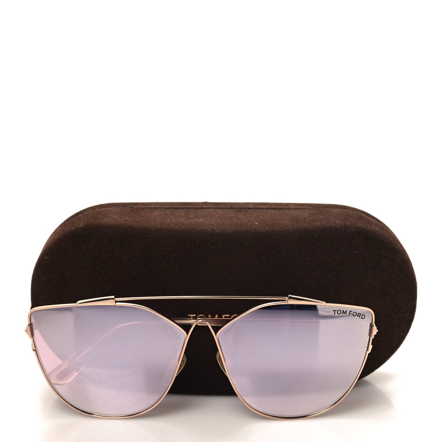 Tom Ford Jacquelyn 02 Aviator Sunglasses TF563 Rose Gold Rose Gold 9 of 9