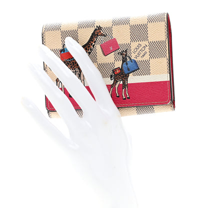 Louis Vuitton Damier Azur 2017 Christmas Animation Victorine Wallet 2 of 7