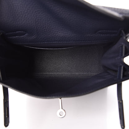 Hermes Taurillon Clemence Kelly Ado Backpack Bleu Nuit 5 of 12