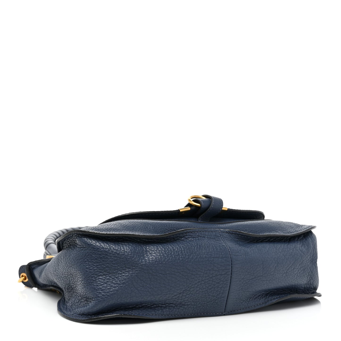 Calfskin Medium Marcie Satchel Royal Navy