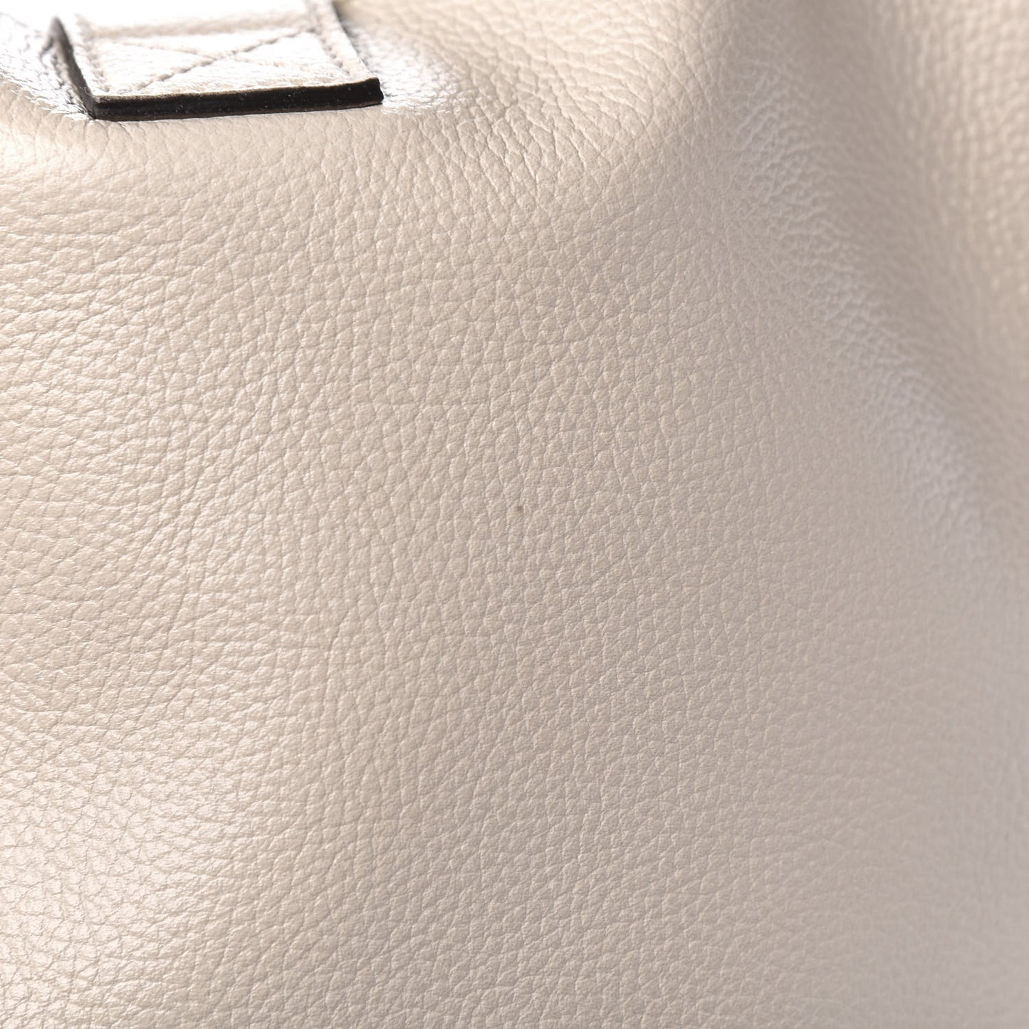 Calfskin Mens Logo Tote White