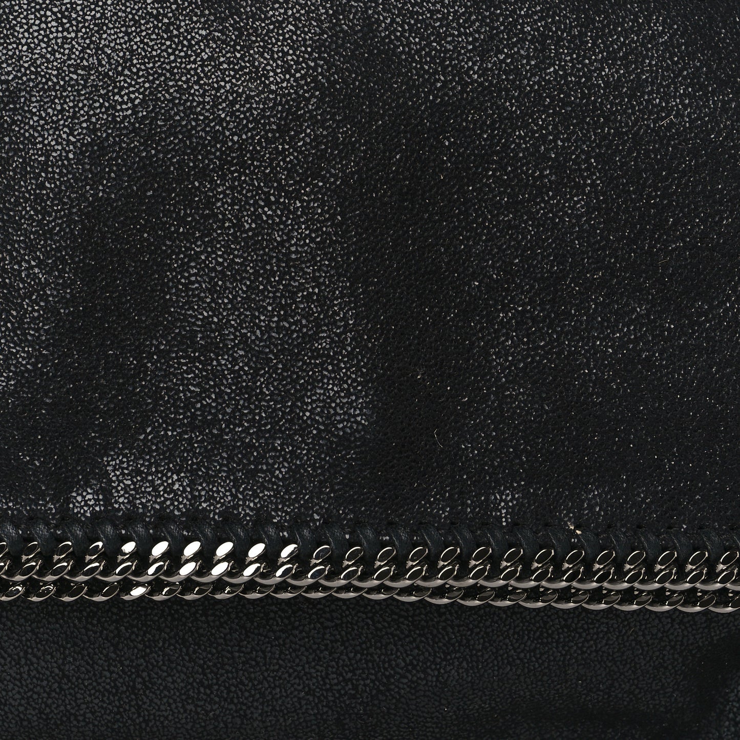 Shaggy Deer Falabella Fold Over Clutch Black