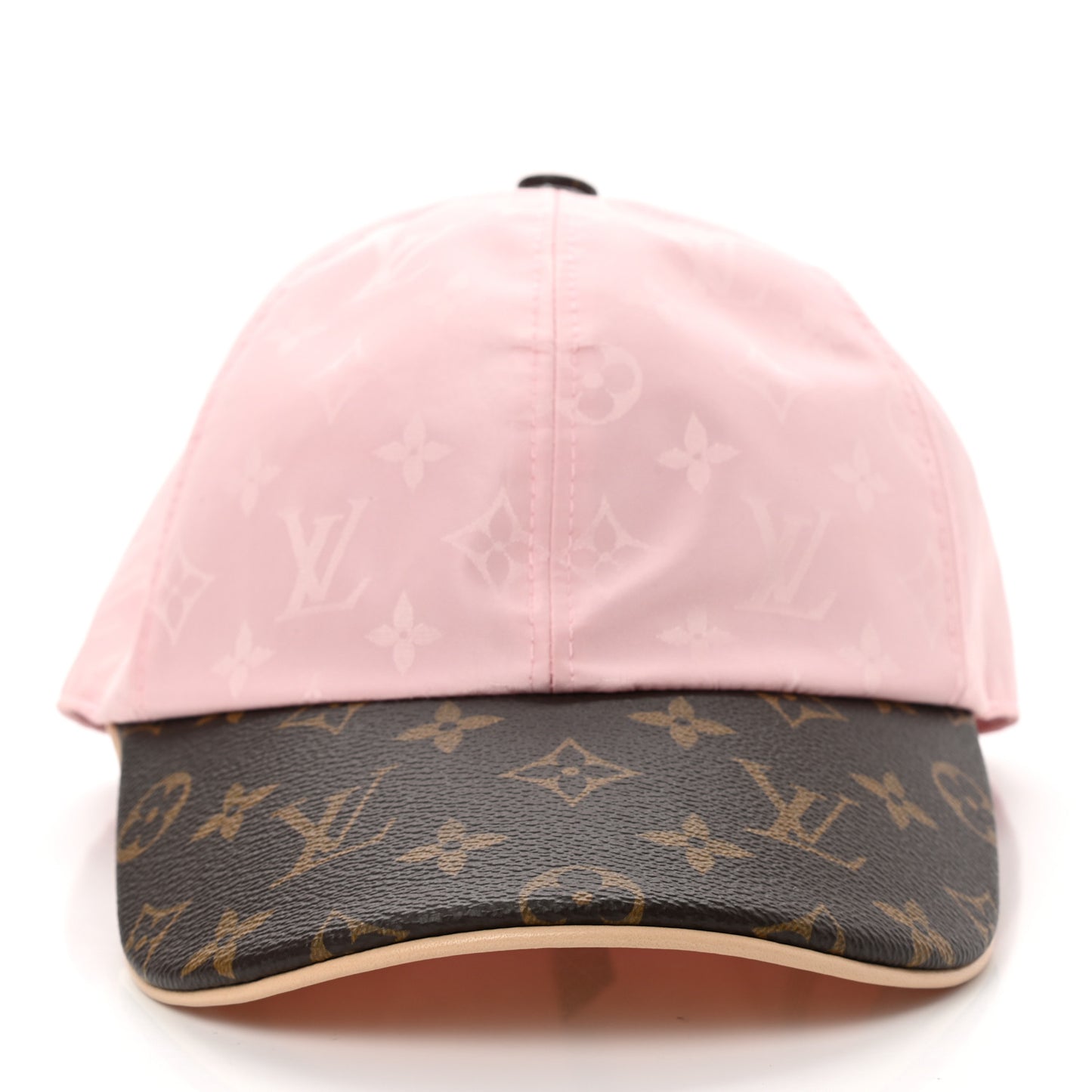 Polyester Silk Monogram LV Get Ready Cap L Pink