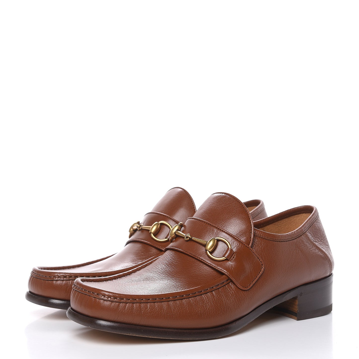 Goatskin Mens Horsebit Loafers 10.5 Cuir