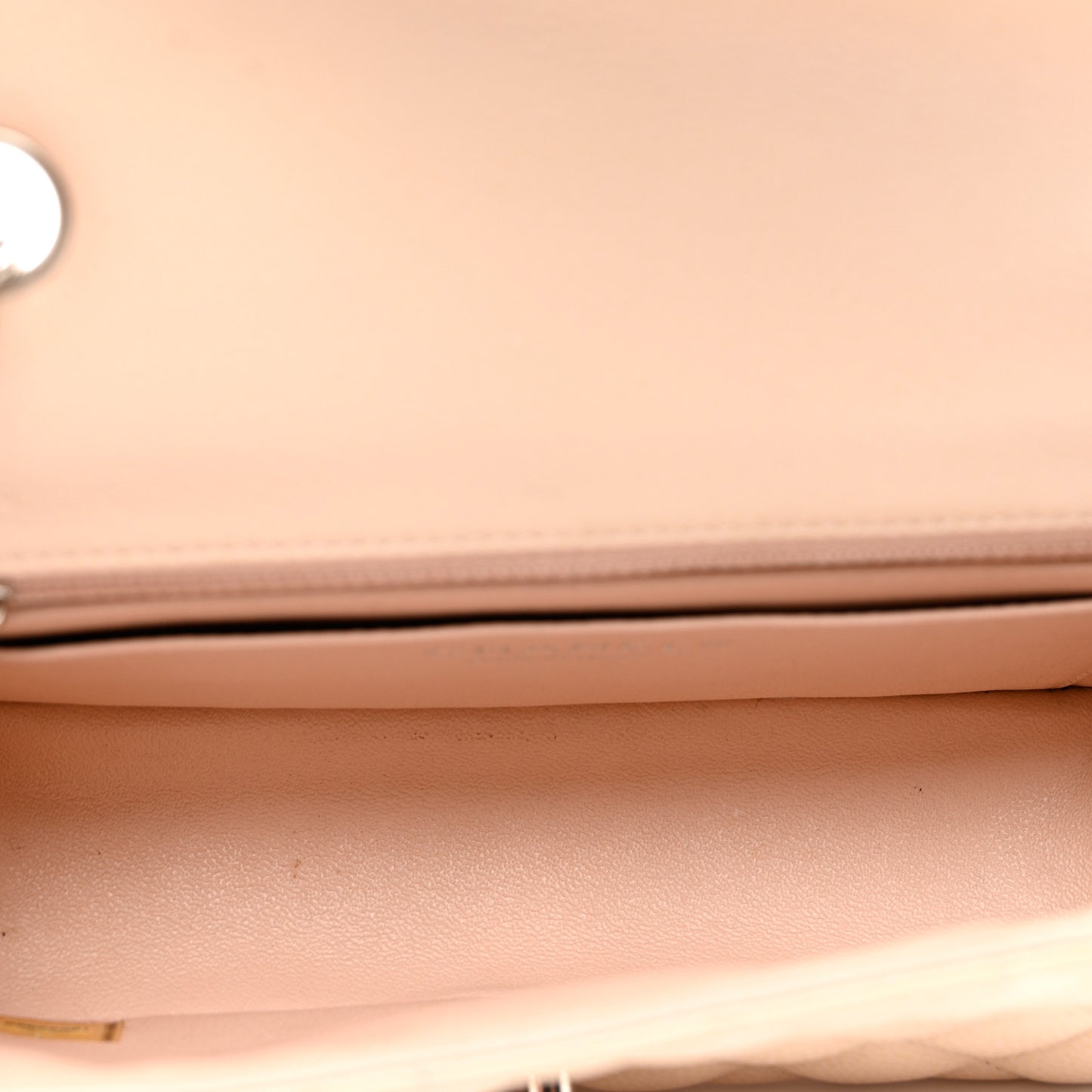 Caviar Quilted Mini Rectangular Flap Light Beige