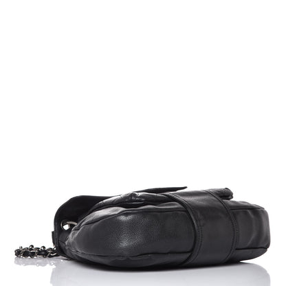 Chanel Glazed Caviar Flap Hobo Dark Grey 5 of 8