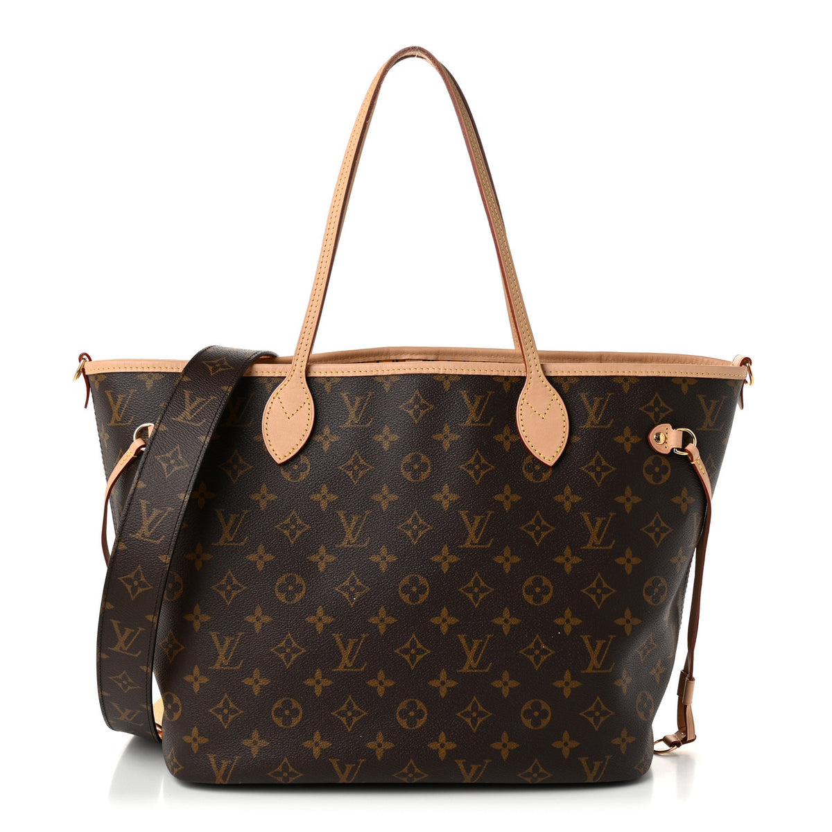 Monogram Inside Out Neverfull Bandouliere MM Jaune Safran