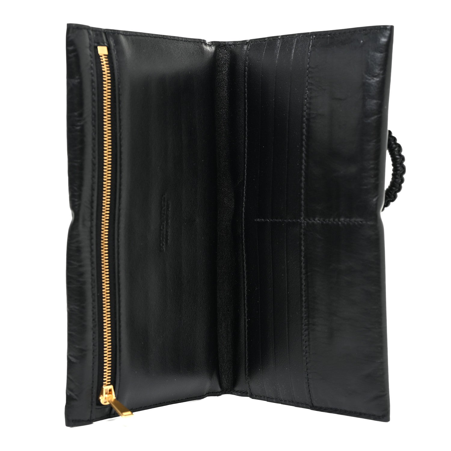 Bottega Veneta Calfskin Padded Bi Fold Clutch Black 7 of 14