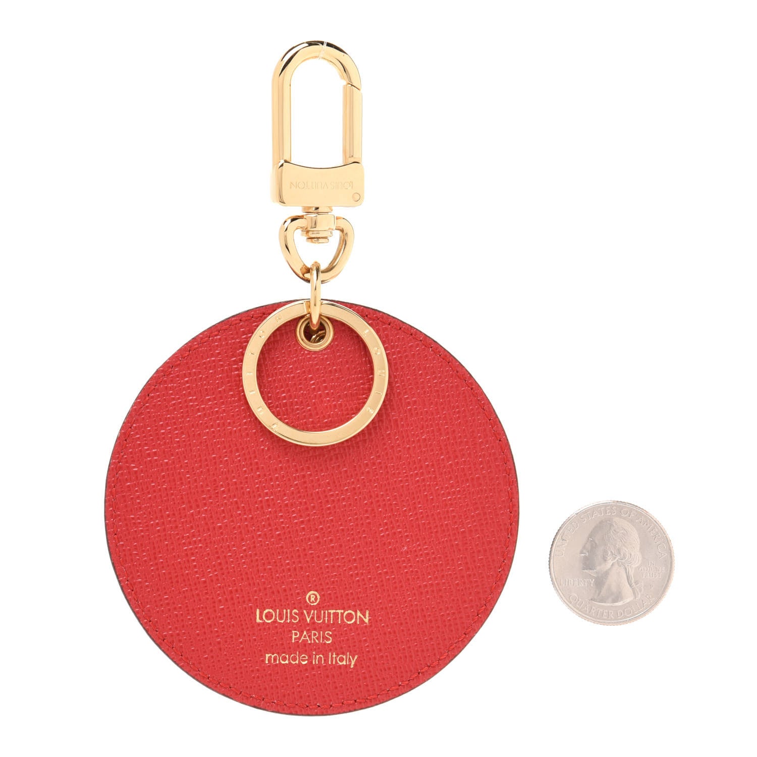Louis Vuitton Denim Damier Monogram Patchwork Bag Charm Key Holder 2 of 6
