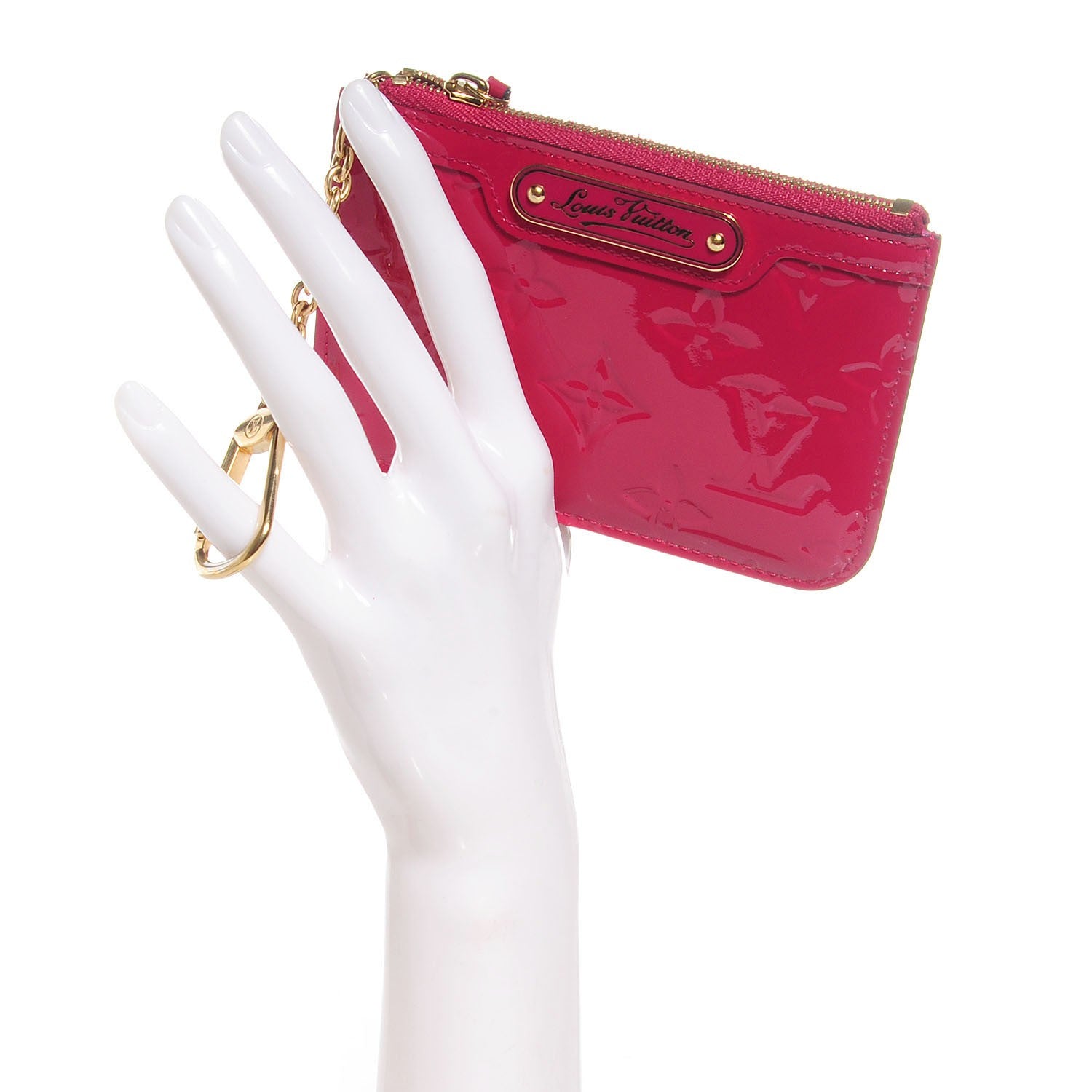 Louis Vuitton Vernis Key Pouch Rose Indien 2 of 7