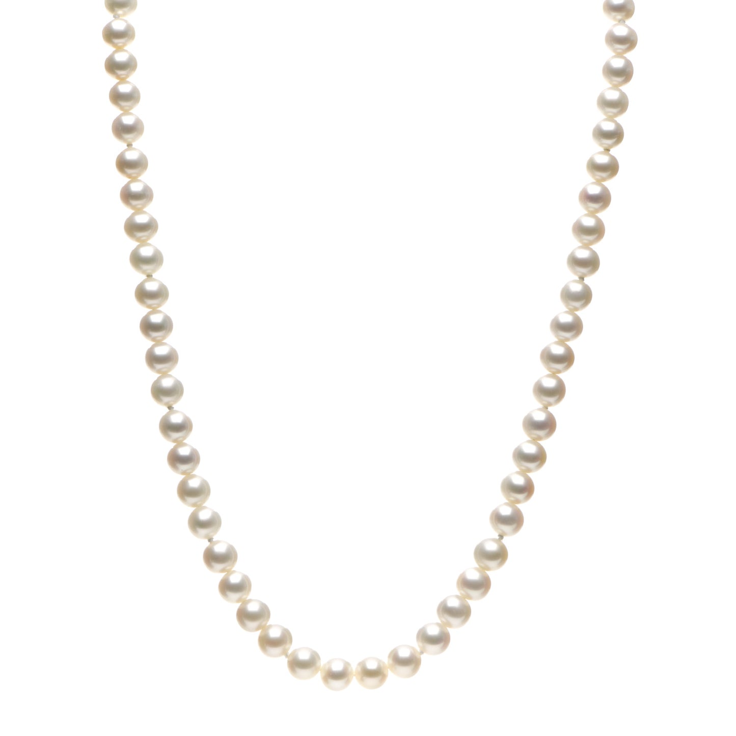 Sterling Silver Freshwater Pearl 6-7mm Ziegfeld Necklace