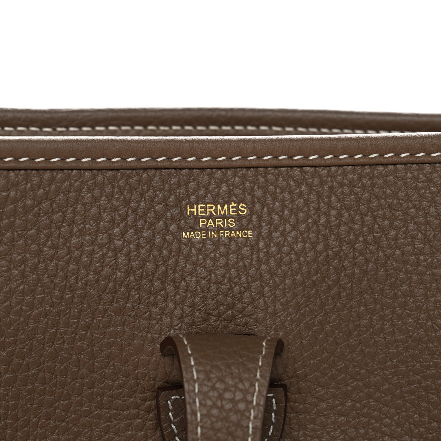 Hermes Taurillon Clemence EVELYNE III PM Etoupe 6 of 10