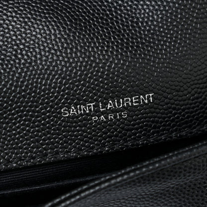 Saint Laurent Grain De Poudre Monogram Toy West Hollywood Fold-Over Bag Black 8 of 10