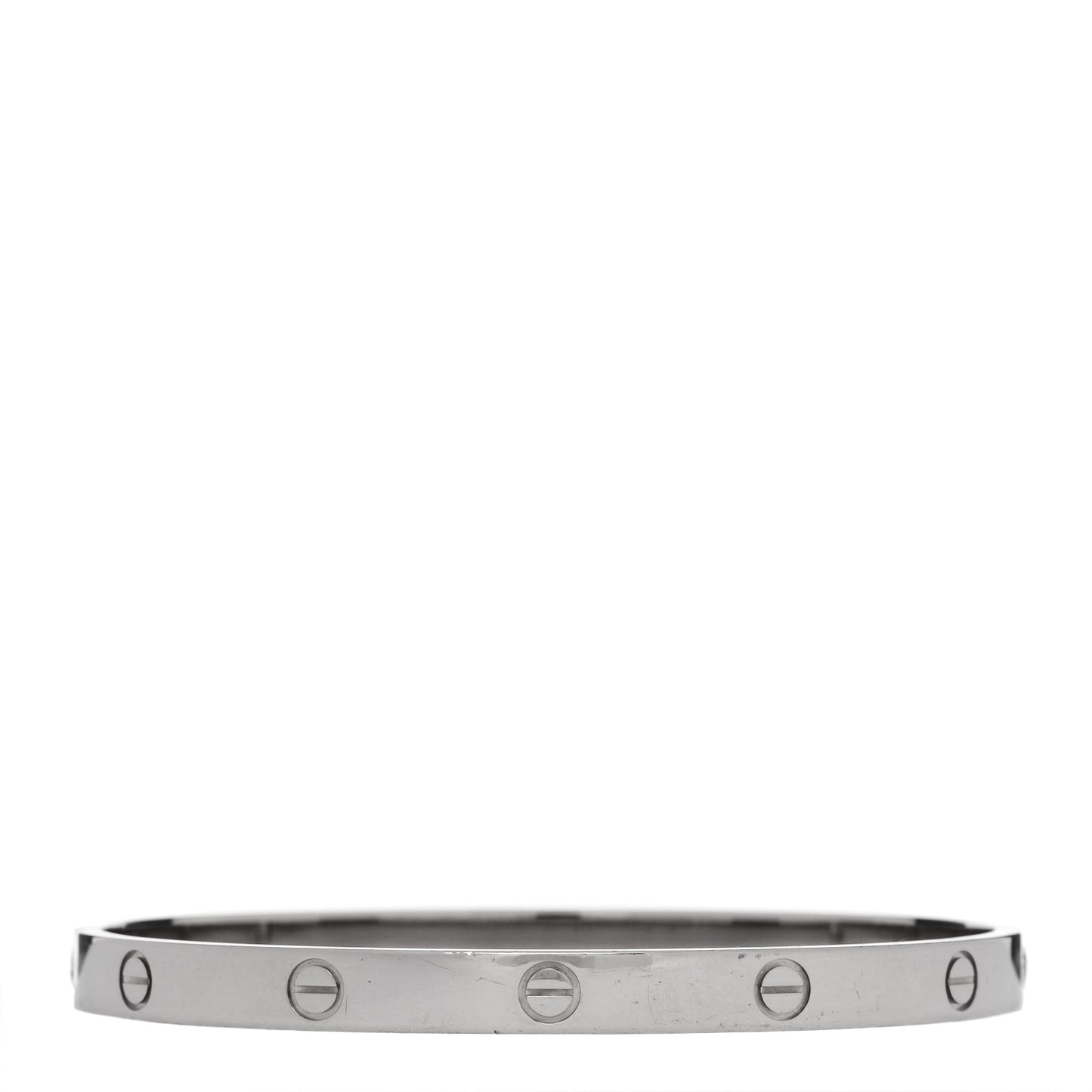 18K White Gold LOVE Bracelet 20