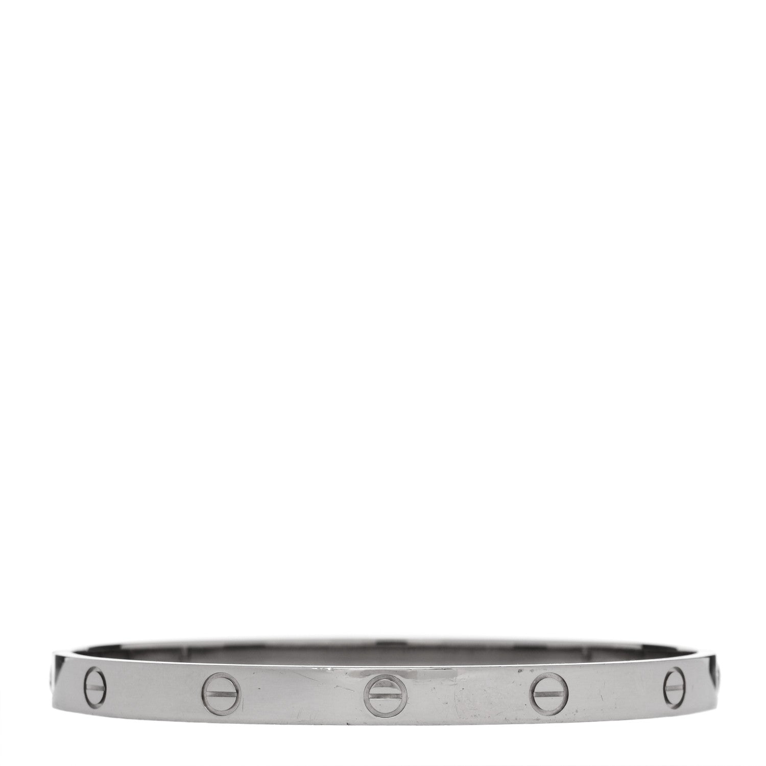 Cartier 18K White Gold LOVE Bracelet 20 1 of 8