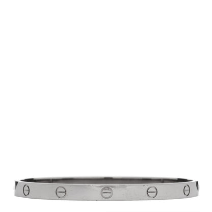 Cartier 18K White Gold LOVE Bracelet 20 1 of 8