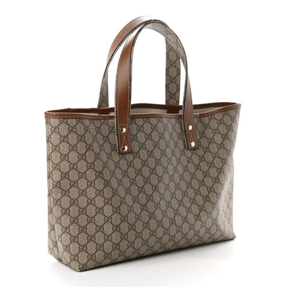 Gucci GG Plus Monogram Medium Signature Web Loop Tote Brown 3 of 11