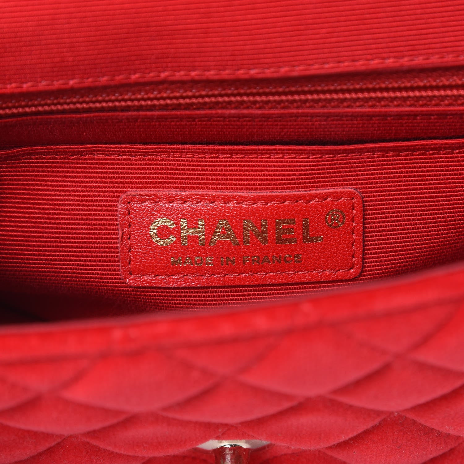 Chanel Velvet Quilted Mini Rectangular Flap Red 6 of 15