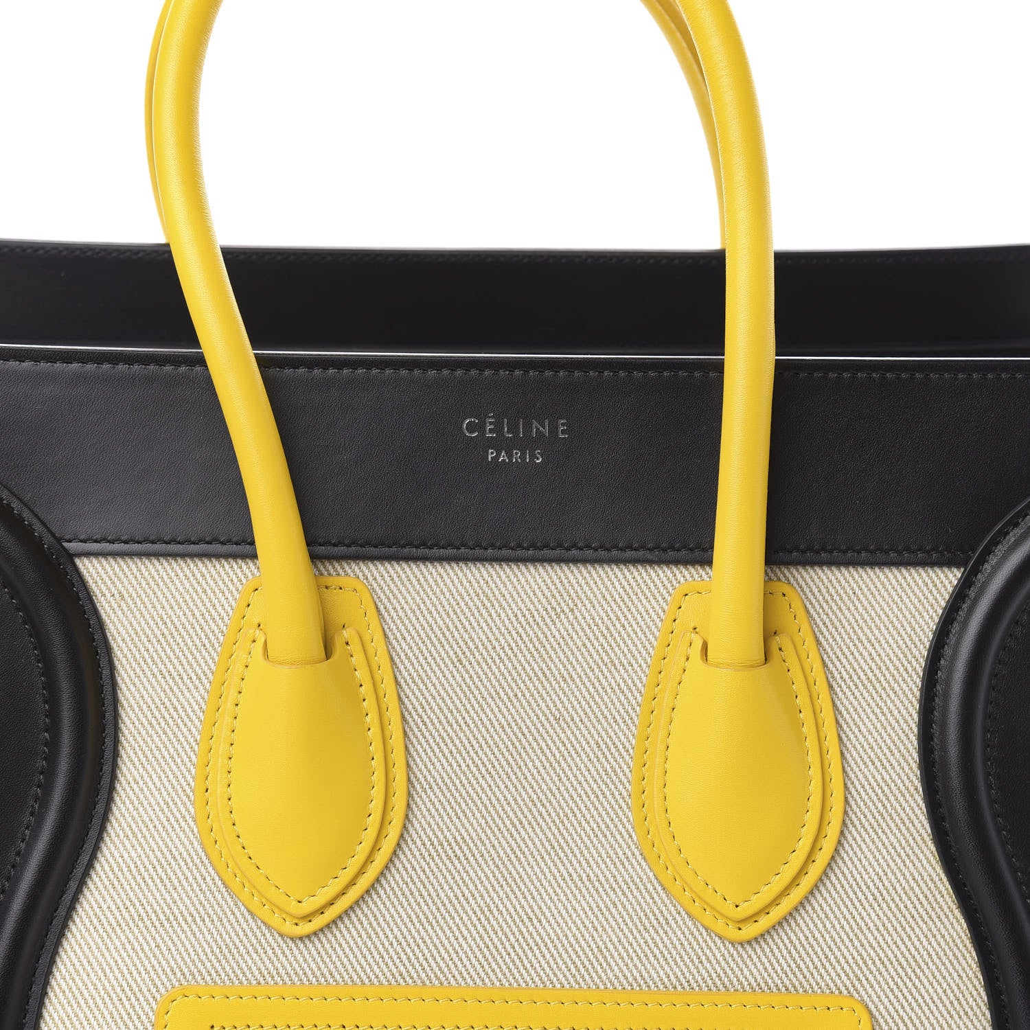 Celine Canvas Smooth Calfskin Micro Tri-Color Luggage Sun 9 of 9