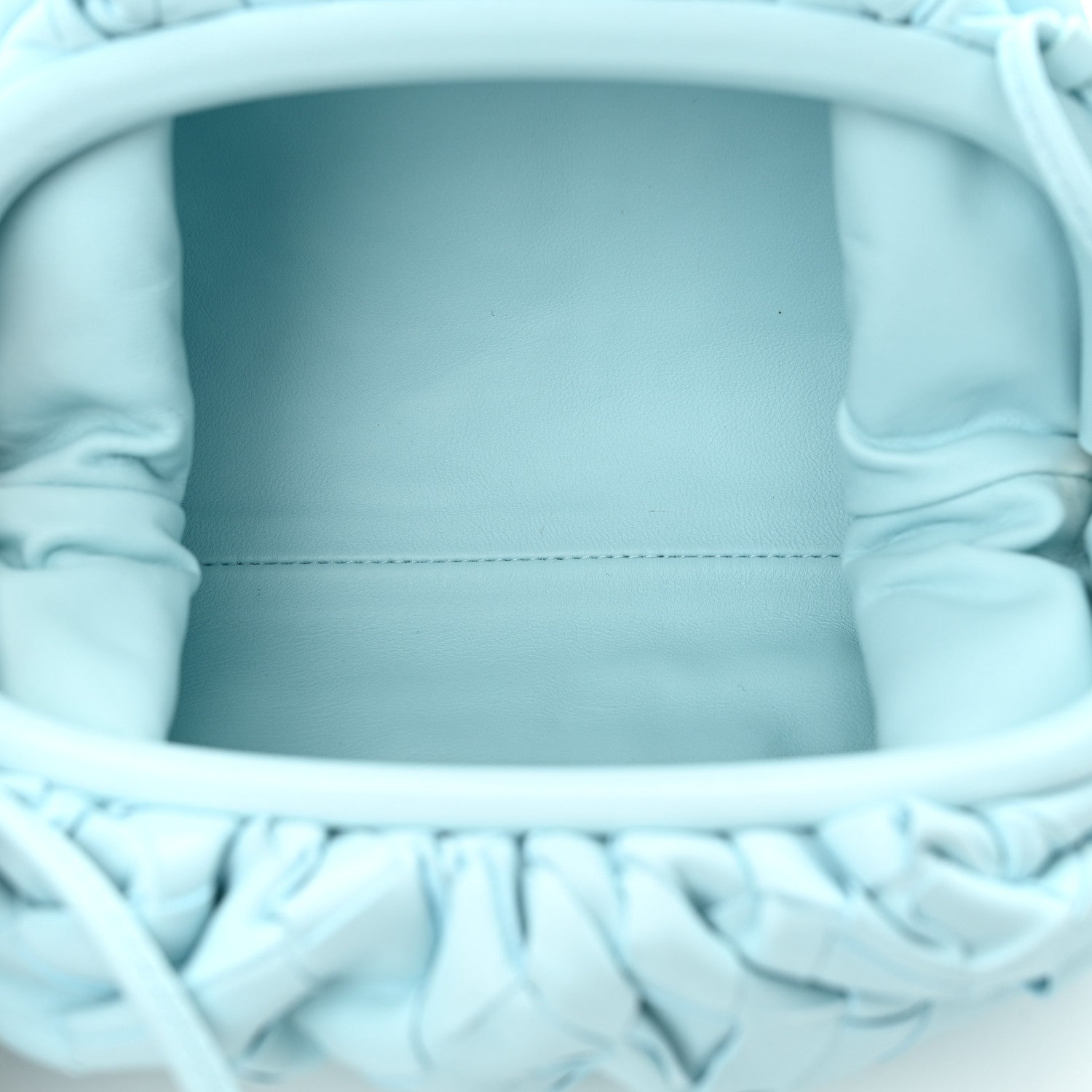 Bottega Veneta Nappa Intrecciato The Mini Pouch Pale Blue 5 of 9
