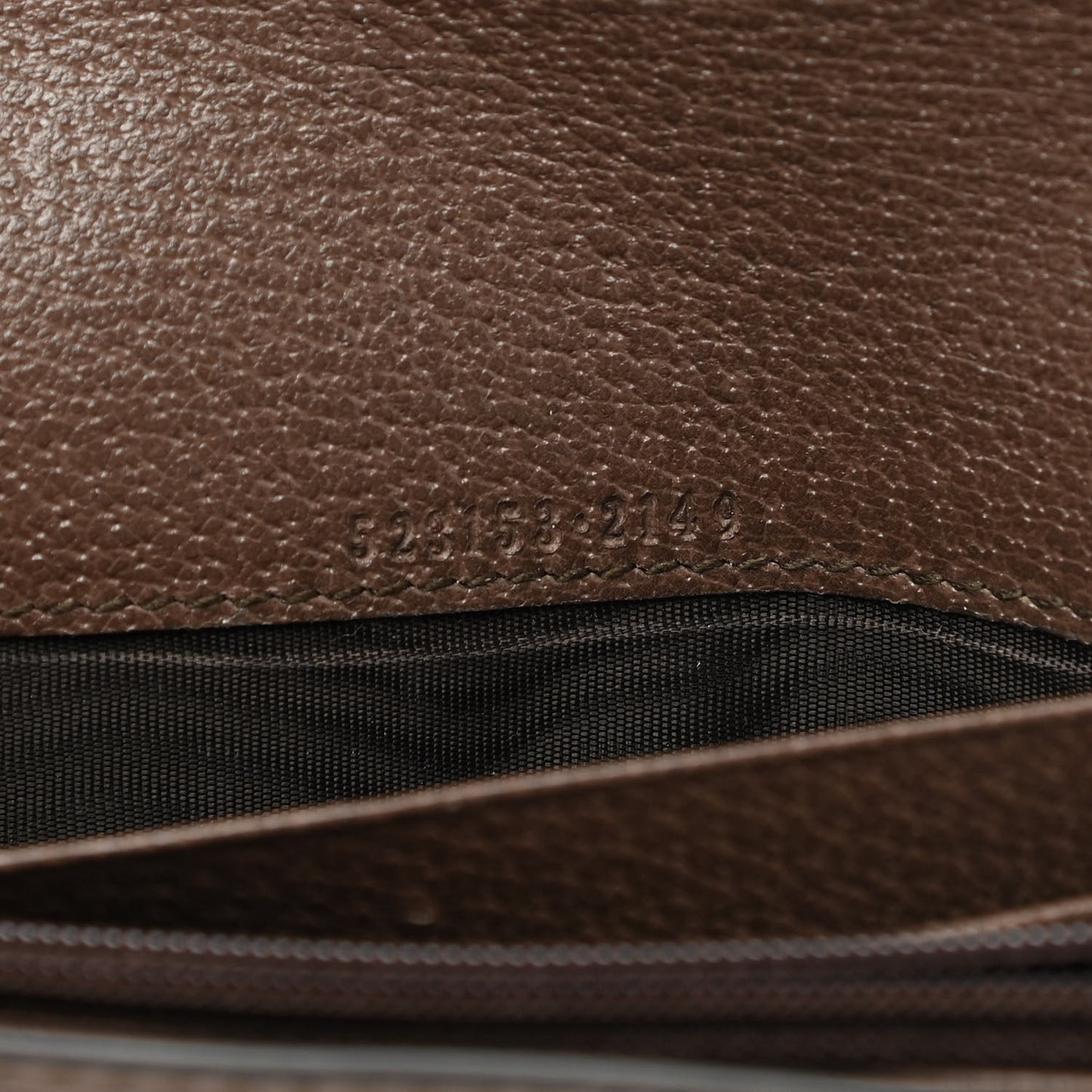GG Supreme Monogram Web Ophidia Continental Wallet Brown