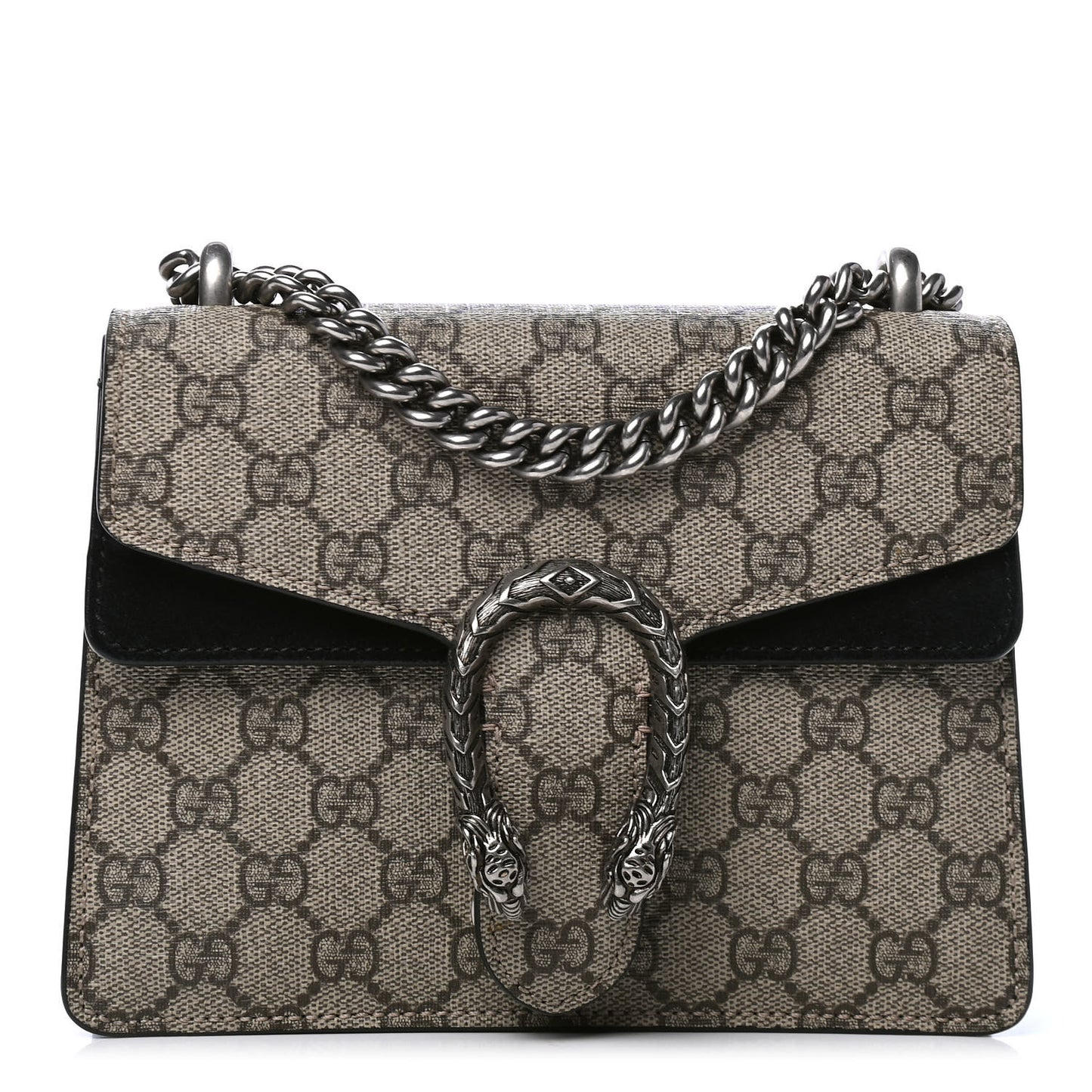 GG Supreme Monogram Mini Dionysus Shoulder Bag Black