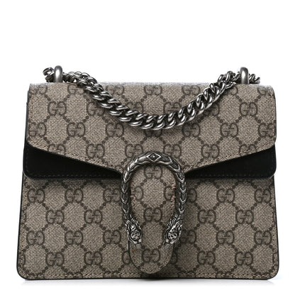 Gucci GG Supreme Monogram Mini Dionysus Shoulder Bag Black 1 of 7