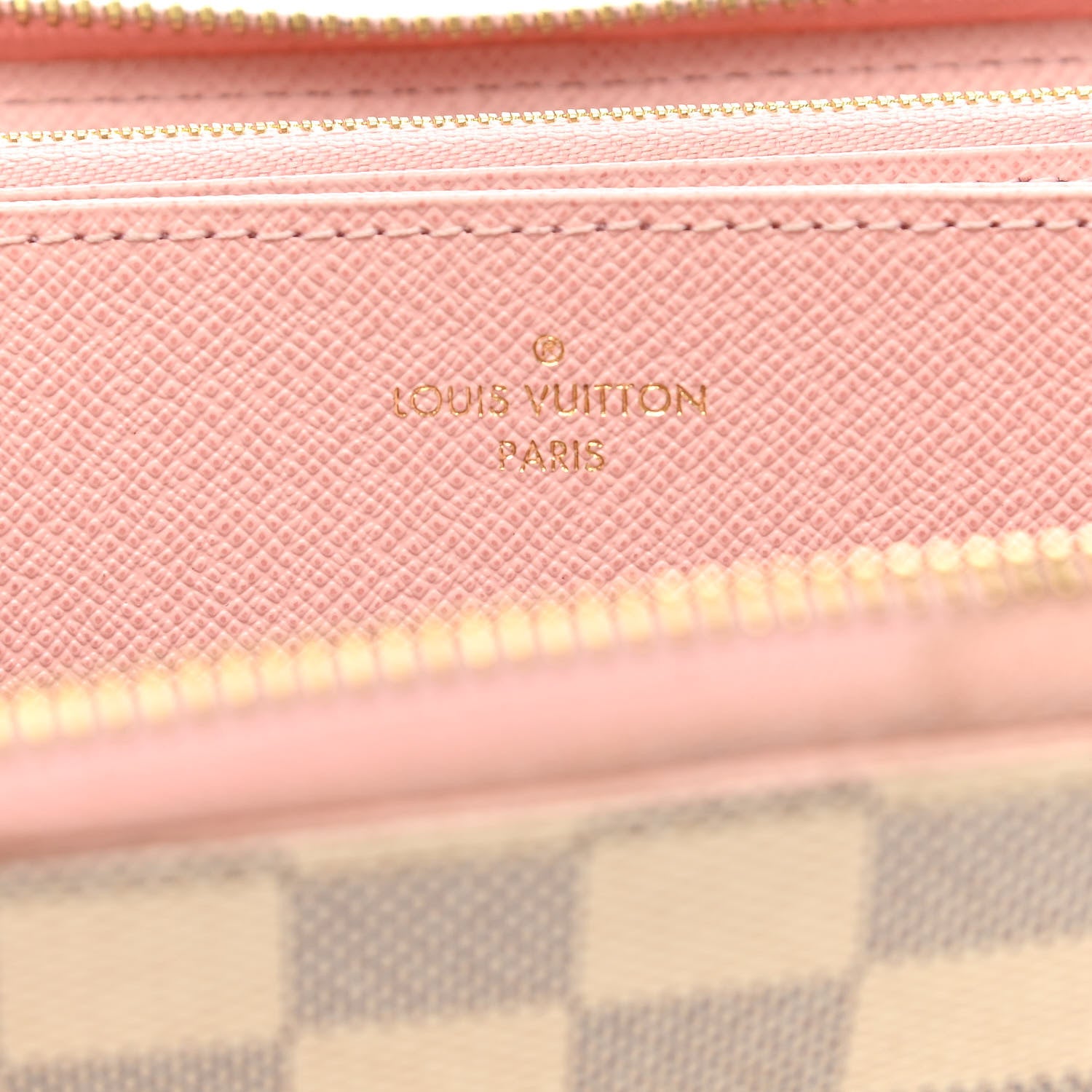 Louis Vuitton Damier Azur Zippy Wallet Rose Ballerine 6 of 11