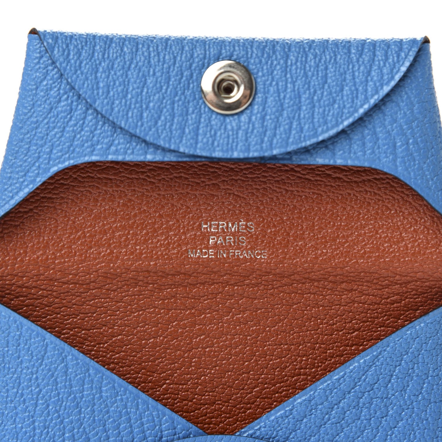 Chevre Mysore Bastia Verso Coin Purse Bleu Frida Cuivre
