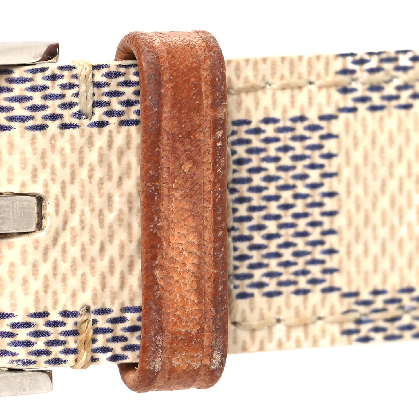 Nano Damier Azur Tambour 10mm Watch Strap