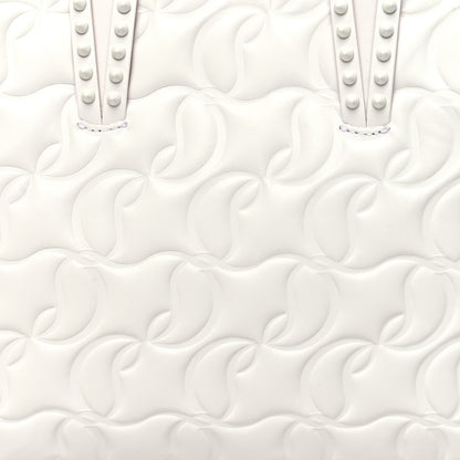 Christian Louboutin Nappa Embossed Small East West Cabata Tote White 10 of 12