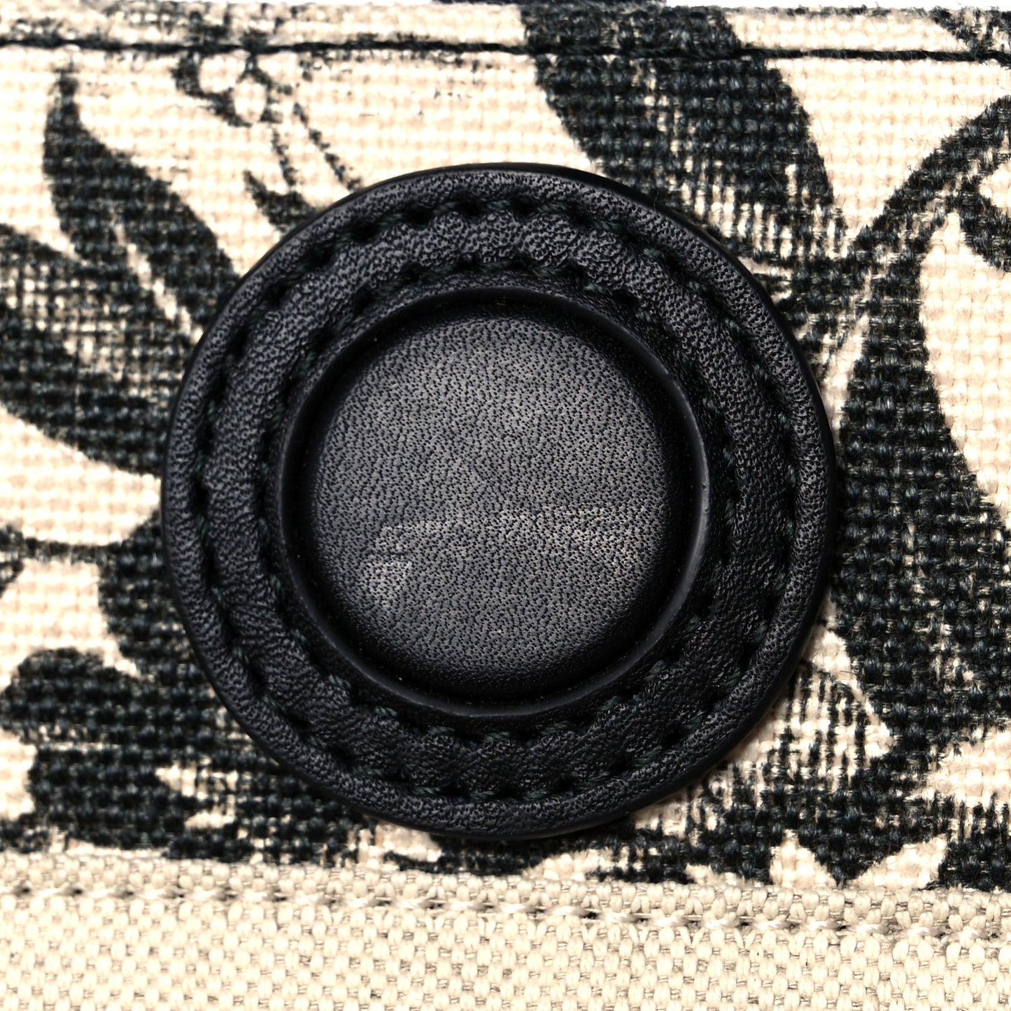 Canvas Herbarium Print Tote Black