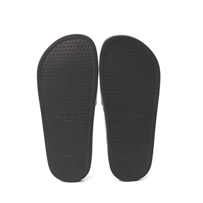 Givenchy Rubber Logo Pool Slide Sandals 38 Black 5 of 10