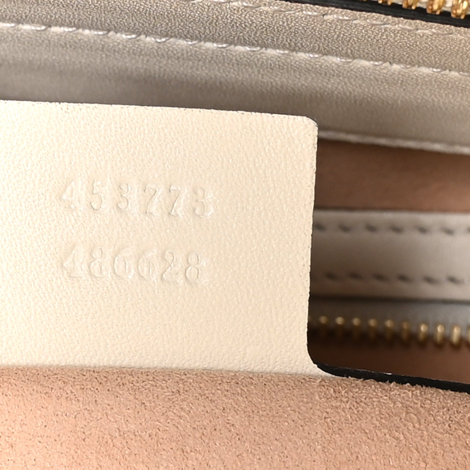 Gucci Guccissima Signature Medium Shoulder Tote Bag Mystic White 7 of 11