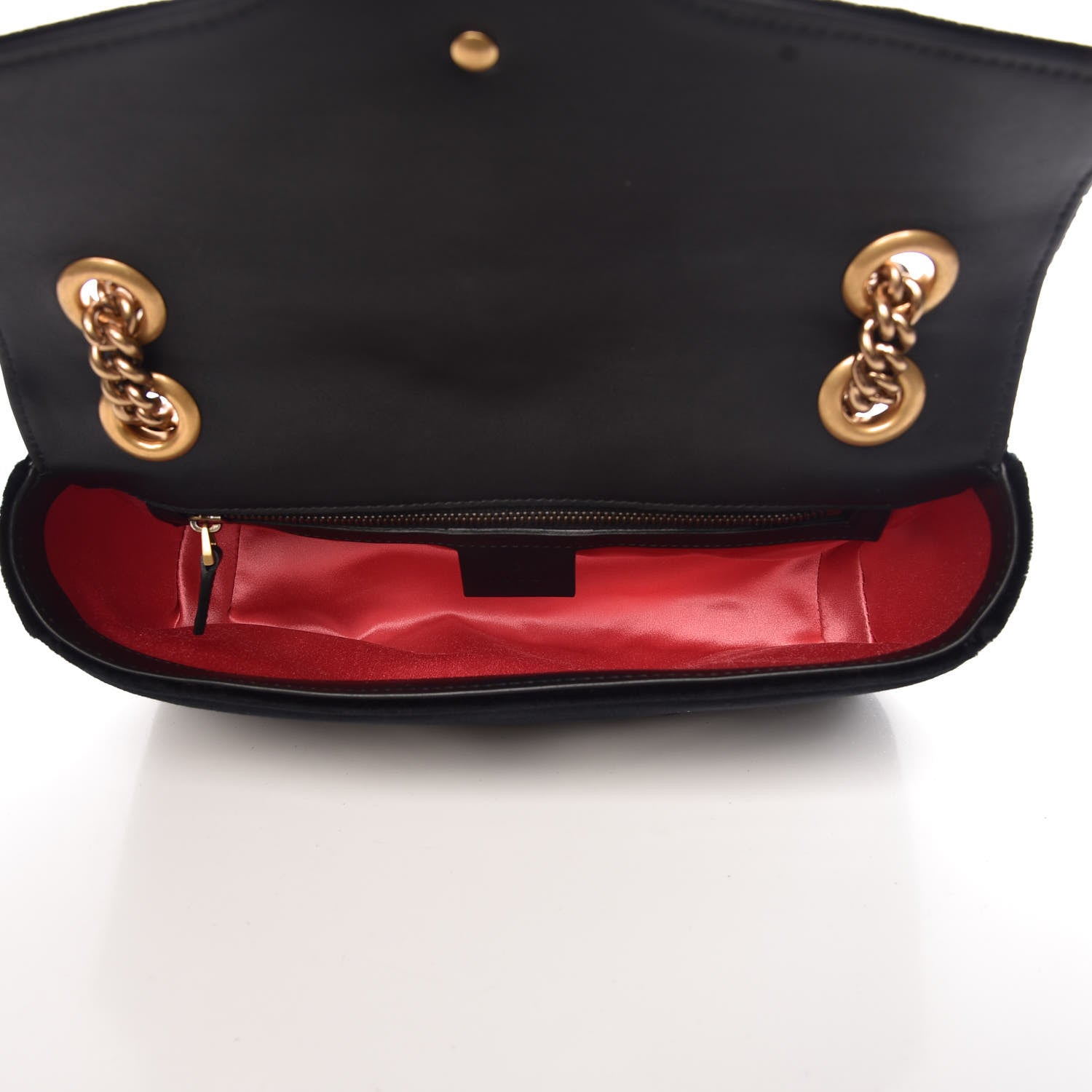 Gucci Velvet Matelasse Marquise Crystals Embroidered Small GG Marmont Shoulder Bag Black 7 of 10