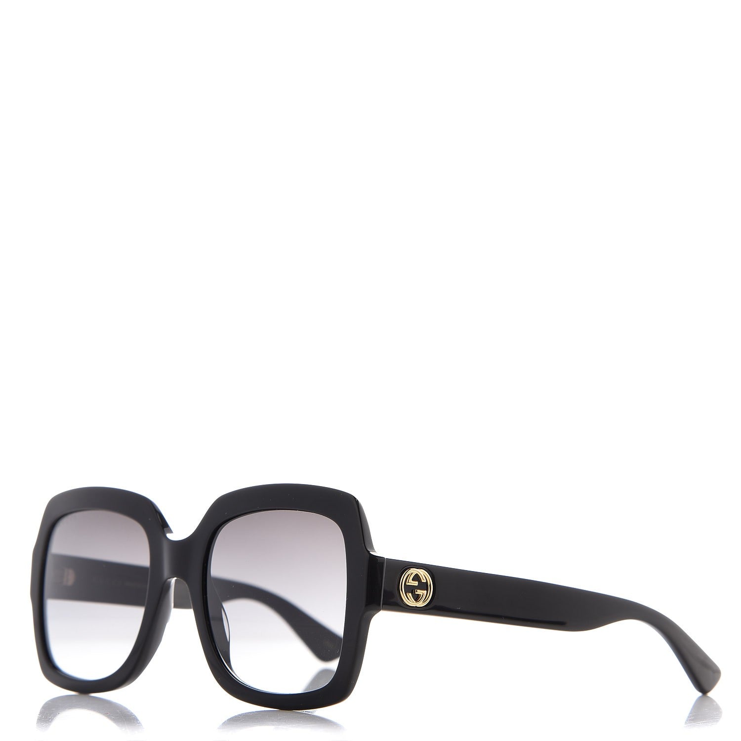Gucci Oversize Square GG 0036S Sunglasses Black 1 of 9