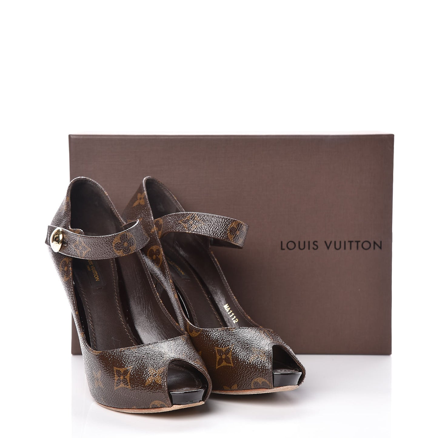 Patent Monogram Ritual Platform Pumps 37.5