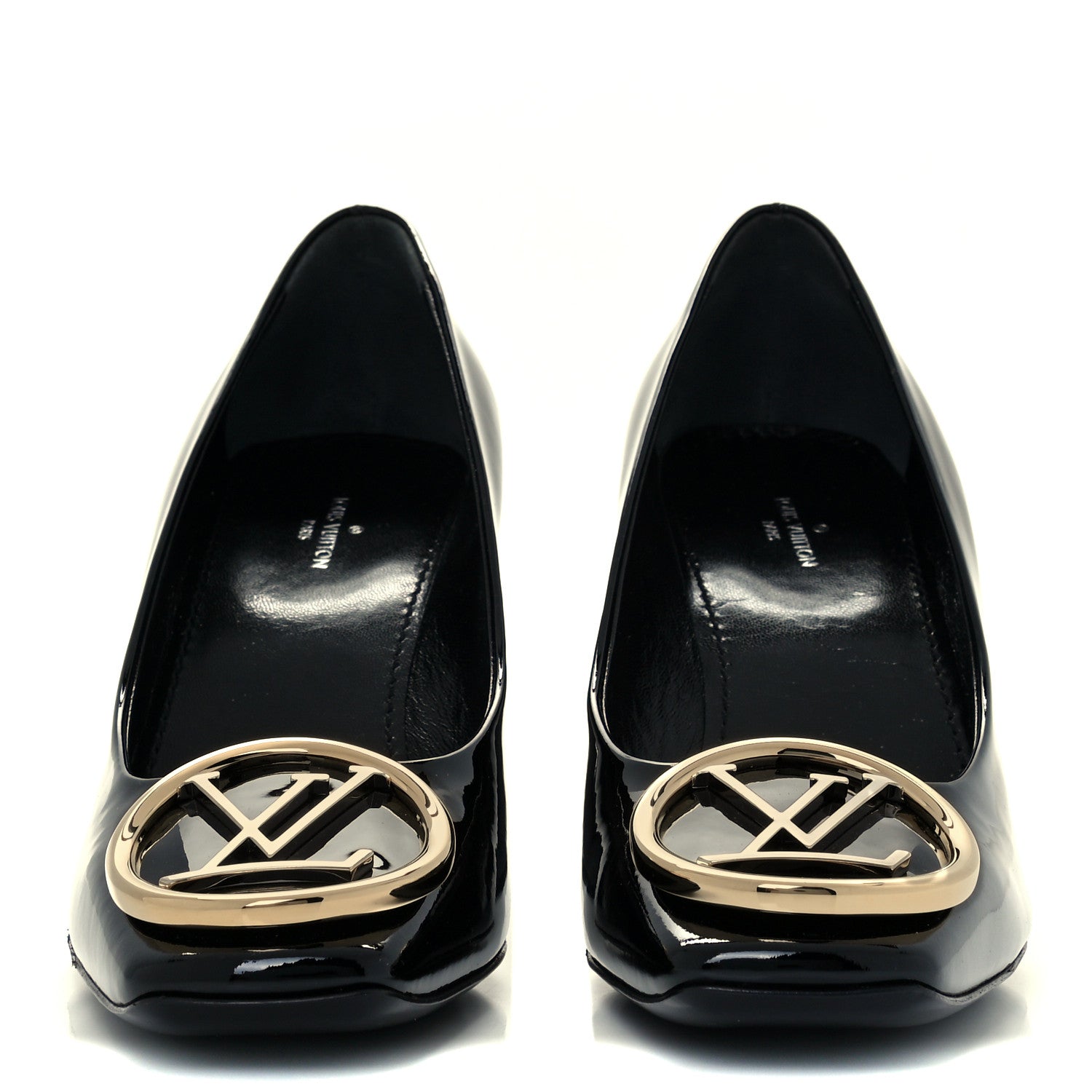 Louis Vuitton Patent Madeleine Pumps 37.5 Black 3 of 10