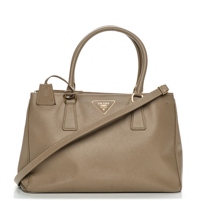 Prada Saffiano Lux Small Tote Argilla 1 of 12