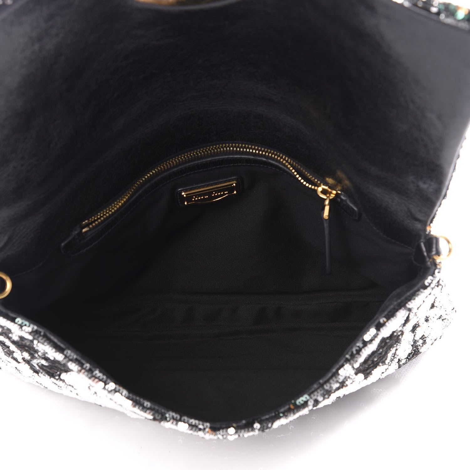 Miu Miu Oversized Sequin Clutch Black 3 of 12