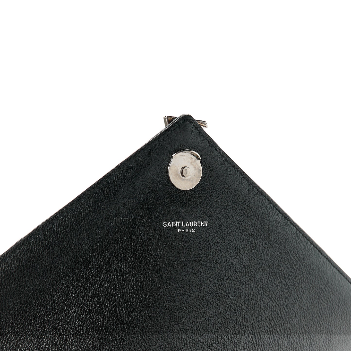 Sheepskin Matelasse Chevron Monogram Large College Satchel Black