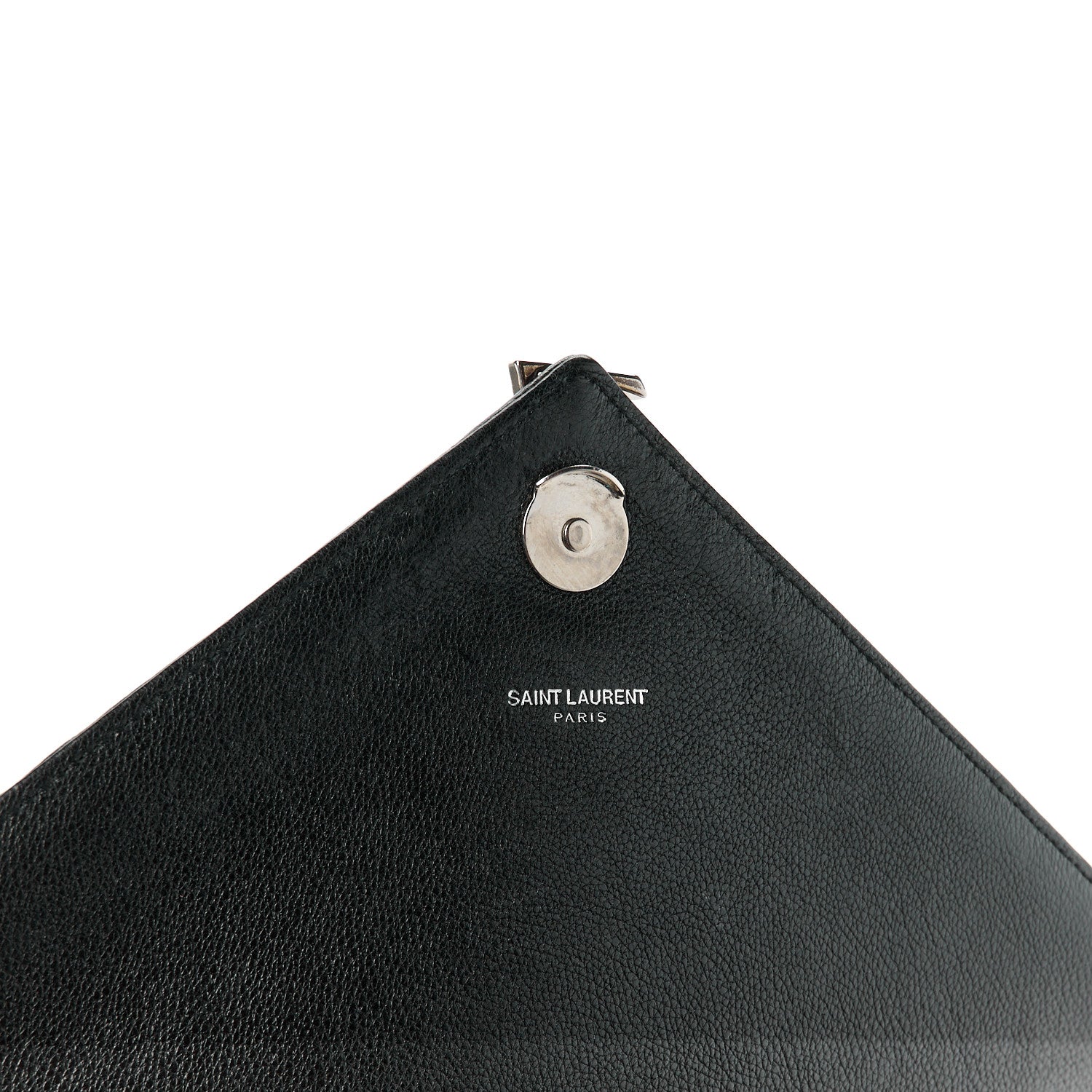 Saint Laurent Sheepskin Matelasse Chevron Monogram Large College Satchel Black 6 of 12