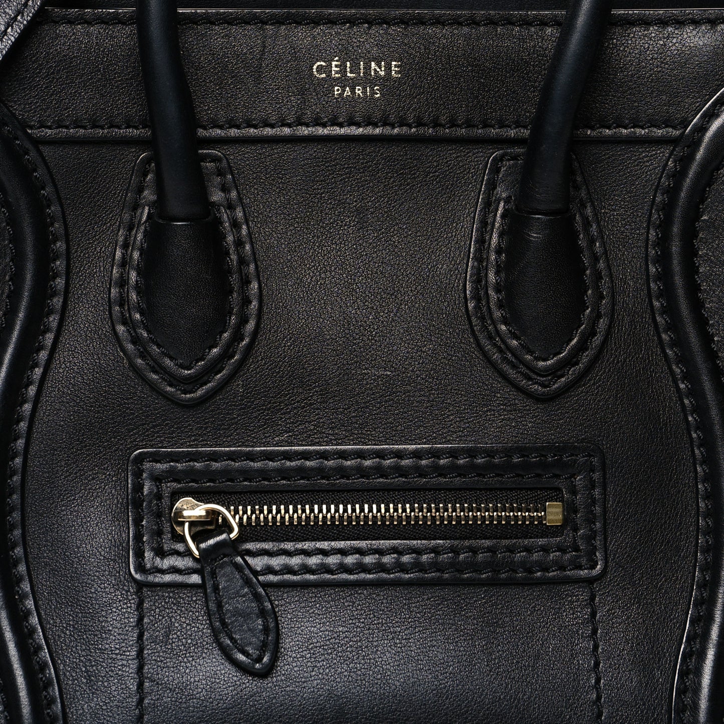 Smooth Calfskin Nano Luggage Black