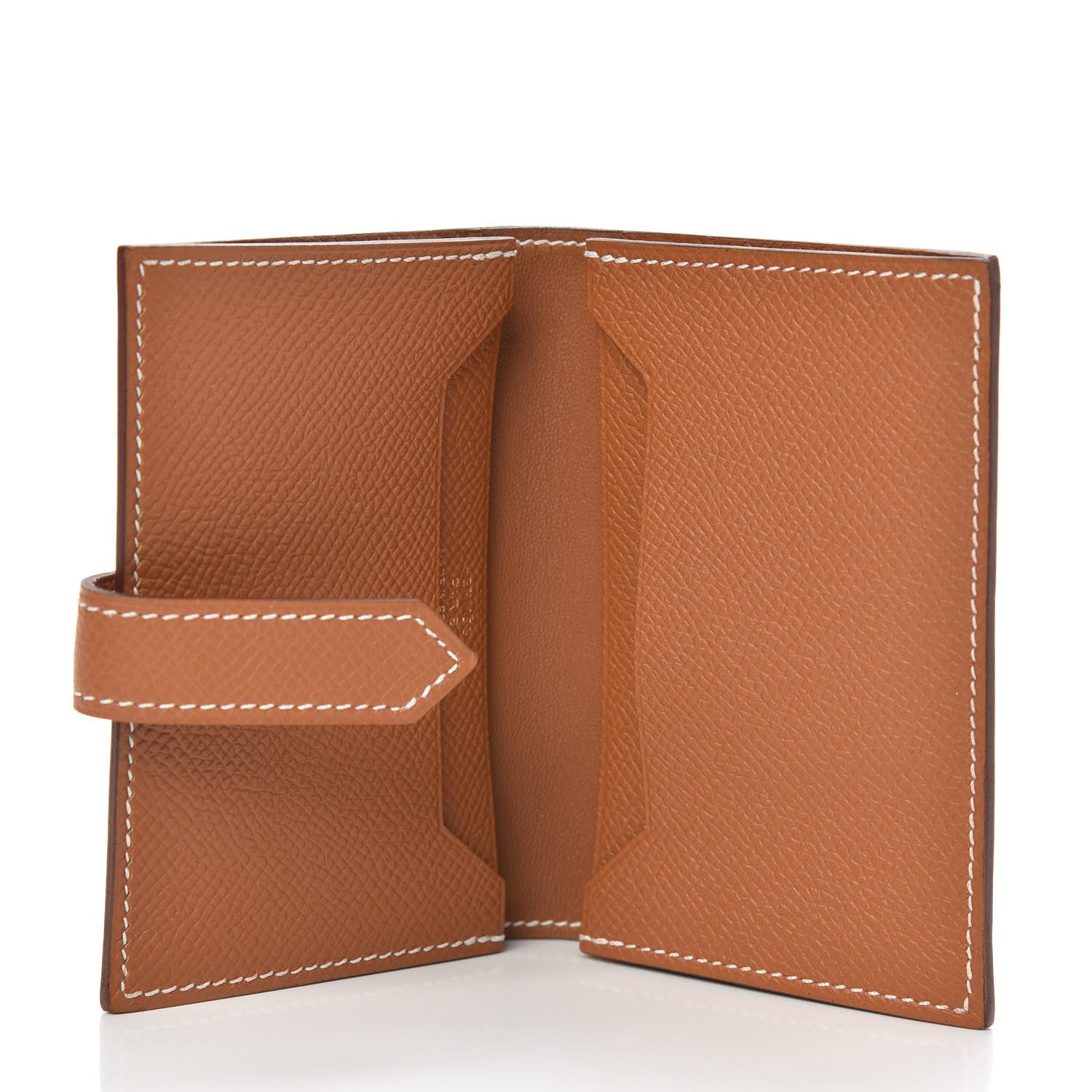 Hermes Epsom Bearn Card Holder Wallet Gold 5 of 8