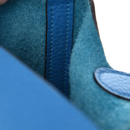 Hermes Taurillon Clemence Picotin Lock 18 PM Bleu Zanzibar 7 of 7