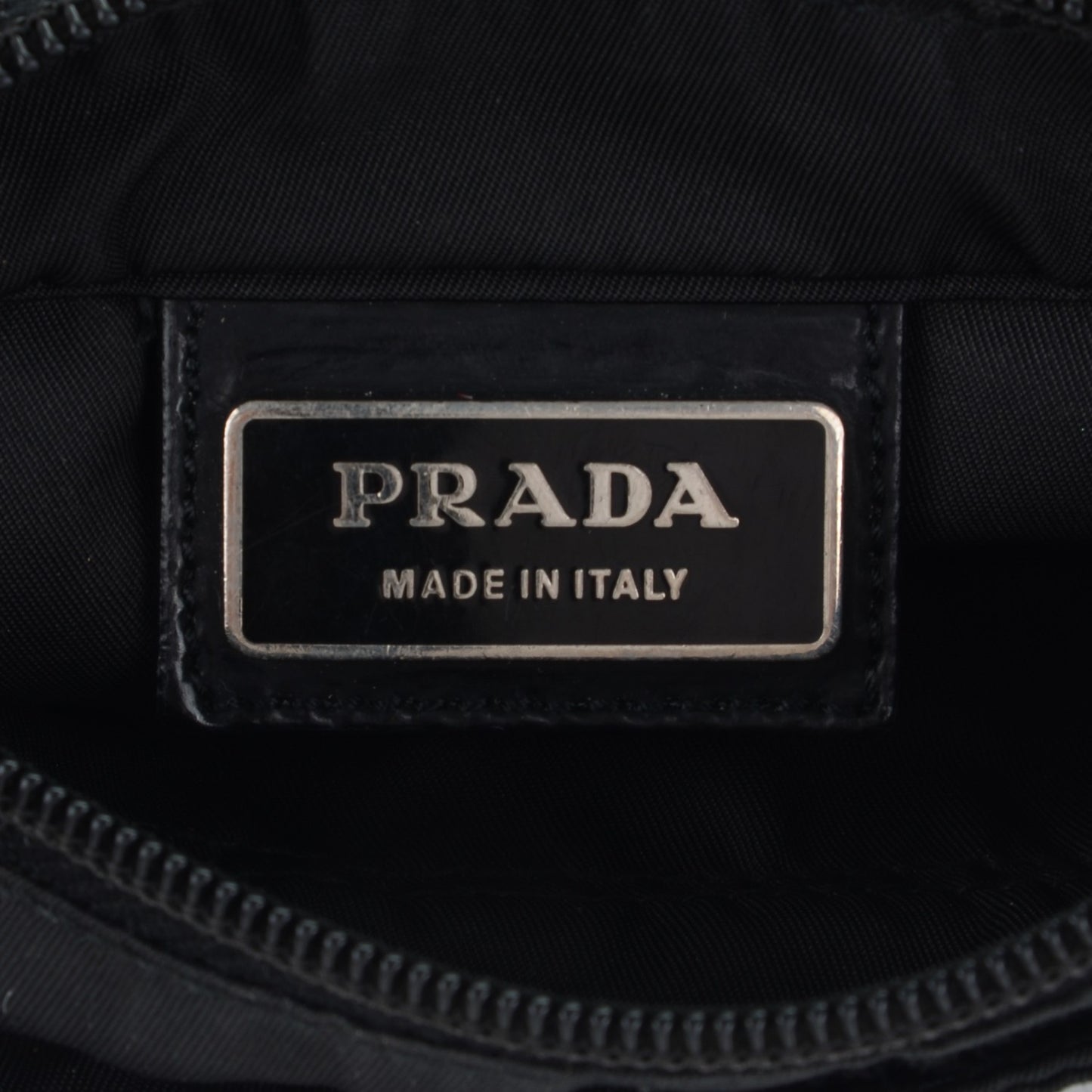 Nylon Vela Flat Messenger Bag Black