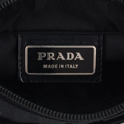 Prada Nylon Vela Flat Messenger Bag Black 6 of 7
