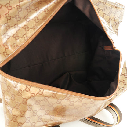Gucci Crystal Monogram Web Medium Collapsible Carry On Duffle Bronze 5 of 7